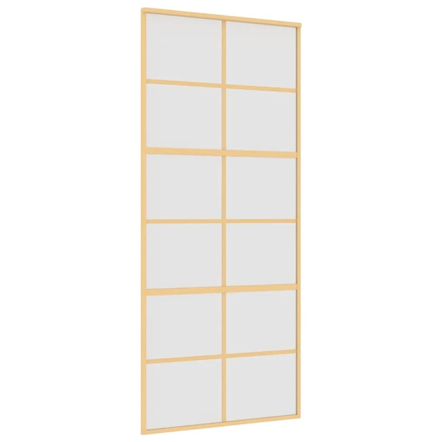 vidaXL Schiebetür Golden 90x205 cm Matt ESG-Glas und Aluminium 155170
