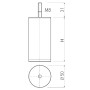 SOTECH Möbelfuß UNIFORM Chrom Poliert Höhe 150 mm_2