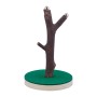 Relaxdays Kronkorkenbaum Holz Braun Grün Magnetisch 14 cm x 9 cm 80 g