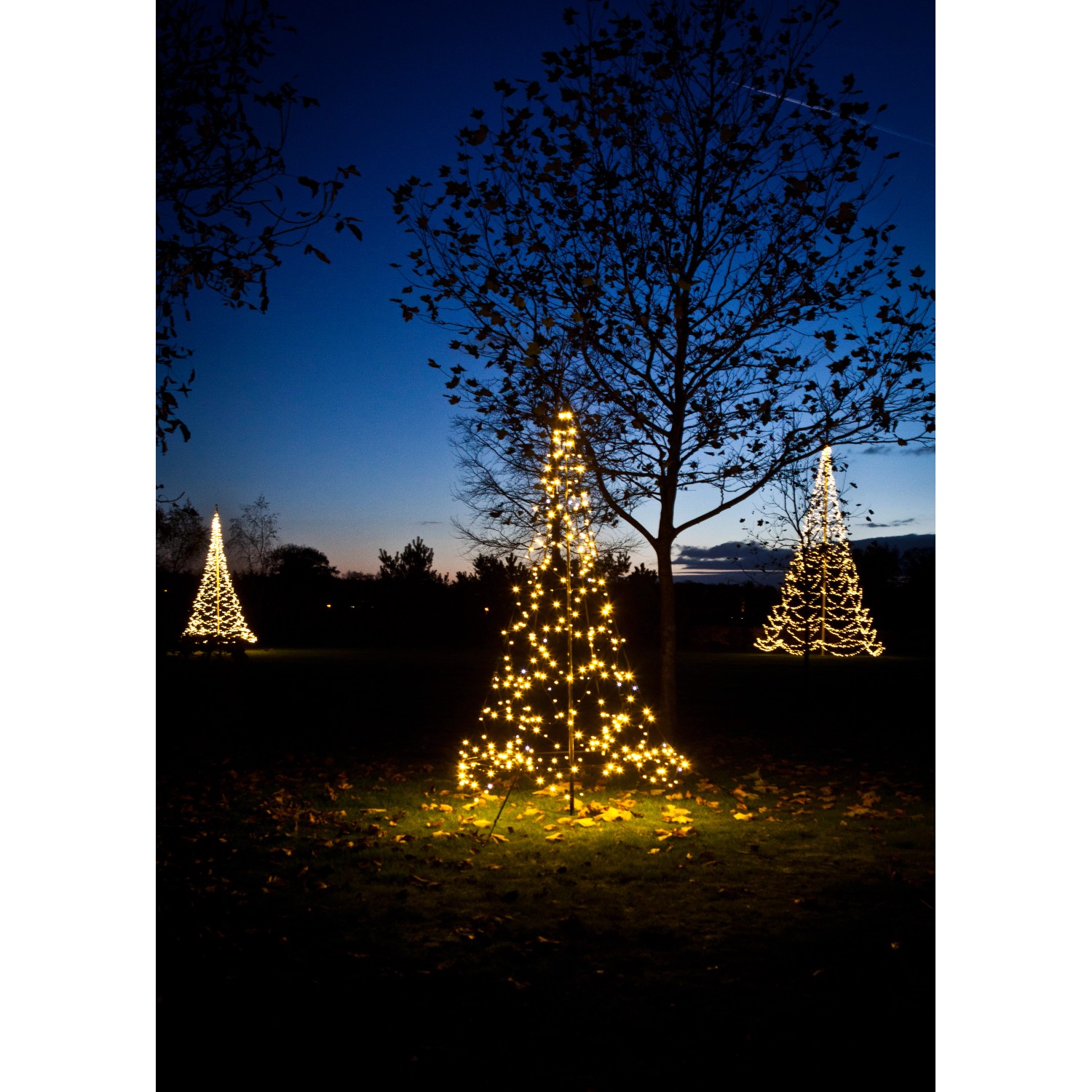 Fairybell 3D LED-Lichterbaum inkl. Mast für Außen 360 LED 3 m