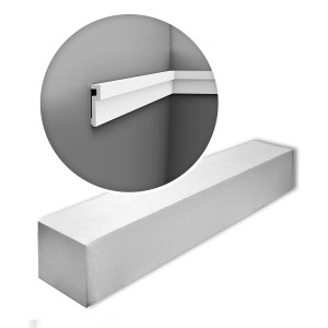 ORAC DECOR PX198-Box MODERN Wandleisten Set, 24 weiße Sockelleisten (48 m).