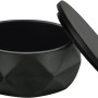 Schwarze Kleine Wolke Aufbewahrungsdose Crackle Jar mit Deckel, Polyresin, 3D-Struktur.