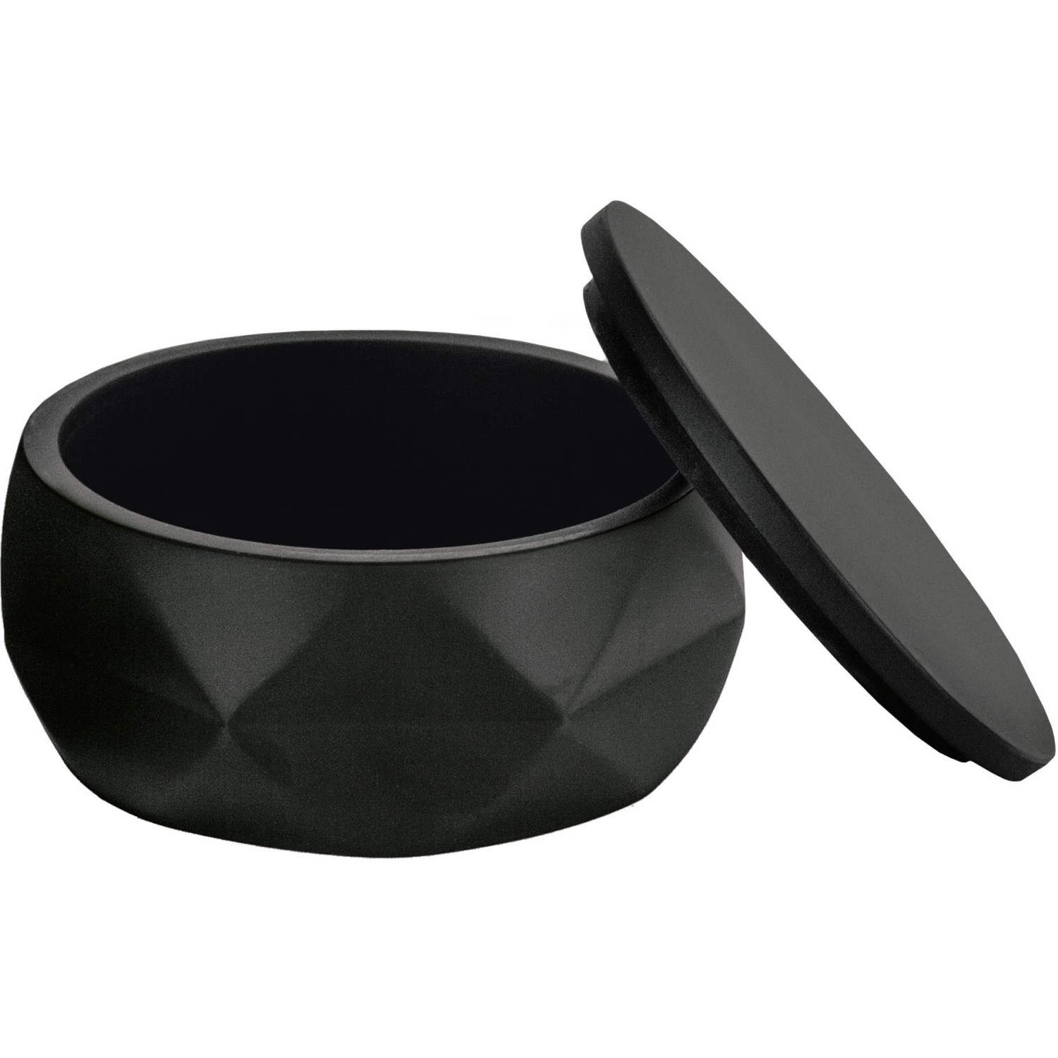 Schwarze Kleine Wolke Aufbewahrungsdose Crackle Jar mit Deckel, Polyresin, 3D-Struktur.