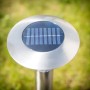 Lindby Jolin LED Solarleuchte aus Edelstahl, Alu-Optik, für Garten & Terrasse.