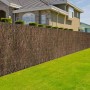 Heidekrautmatte als Sichtschutz im Garten, 150x300 cm. Naturprodukt aus Heidekrautästen.