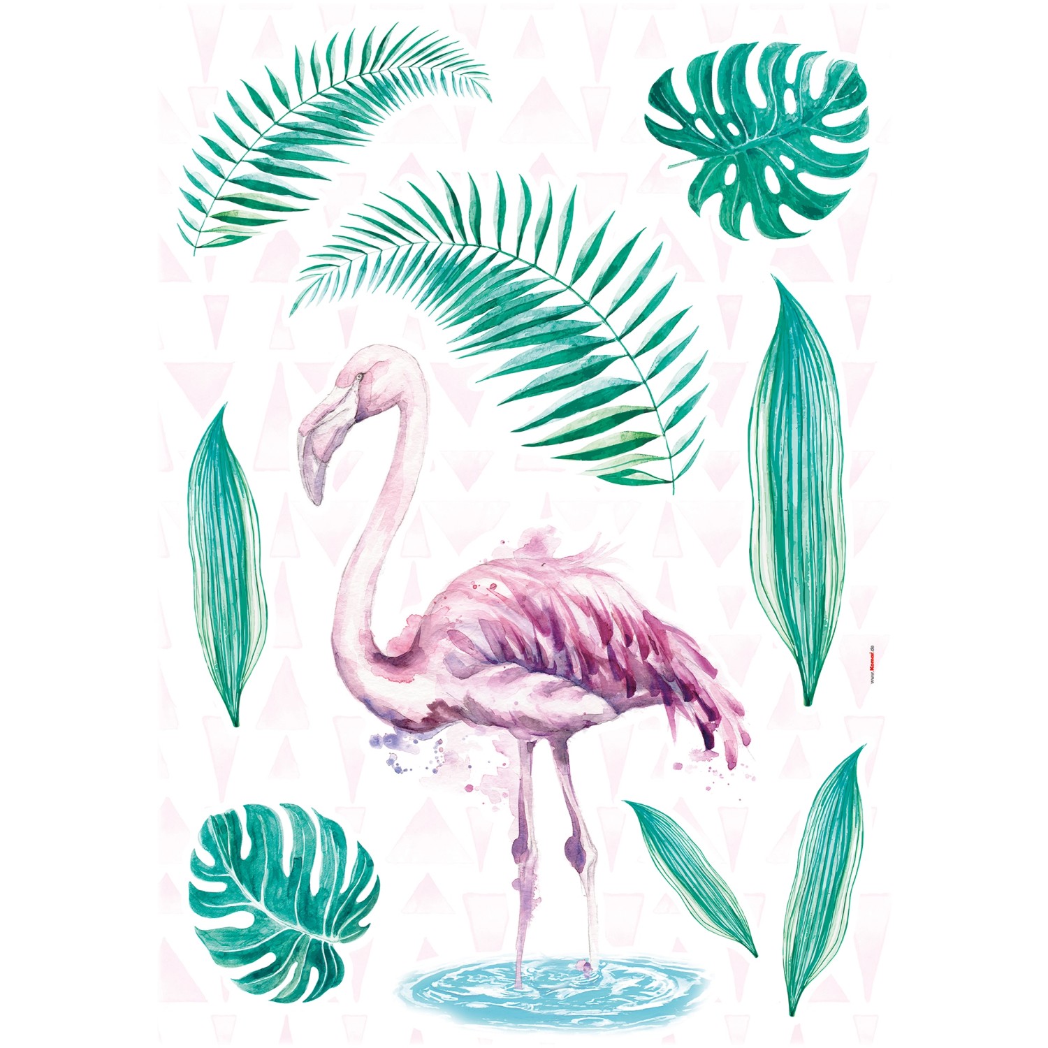 Komar Deko-Sticker Flamingo 50 cm x 70 cm