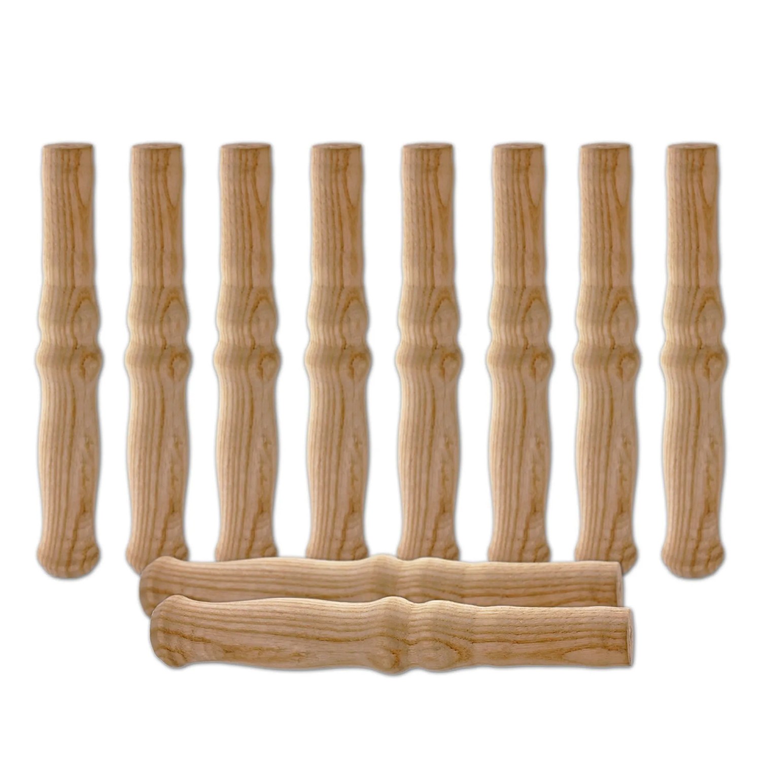BigDean 10 XXL Holzgriffe Für Schiebkarre Schubkarre Ca 23.5 Cm Lang 2.5 Cm Durchmesser Hochwertig Flexibel Bereichernd Ideal Für Jede Schubkarre