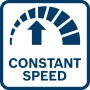 Symbol für konstante Drehzahl beim Bosch Exzenterschleifer GEX 34-125.