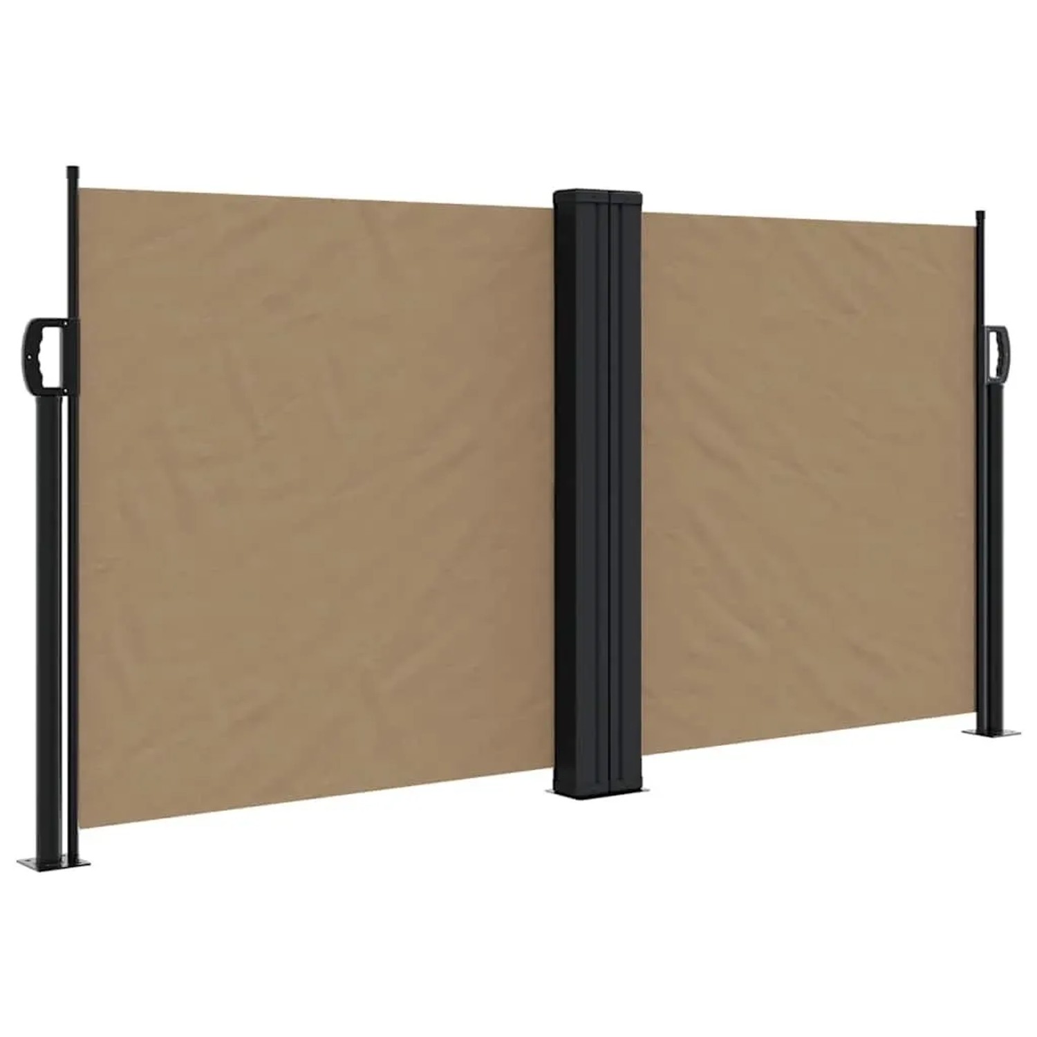 vidaXL Seitenmarkise Ausziehbar Taupe 120x1000 cm 4004709