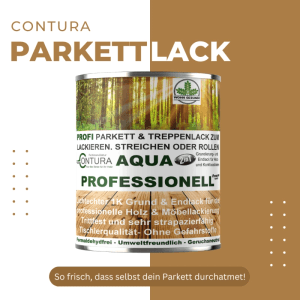 Contura Parkettlack Treppenlack Professionell Lack Fußbodenlack Dielenlack Holzlack Seidenglänzend 10 Liter