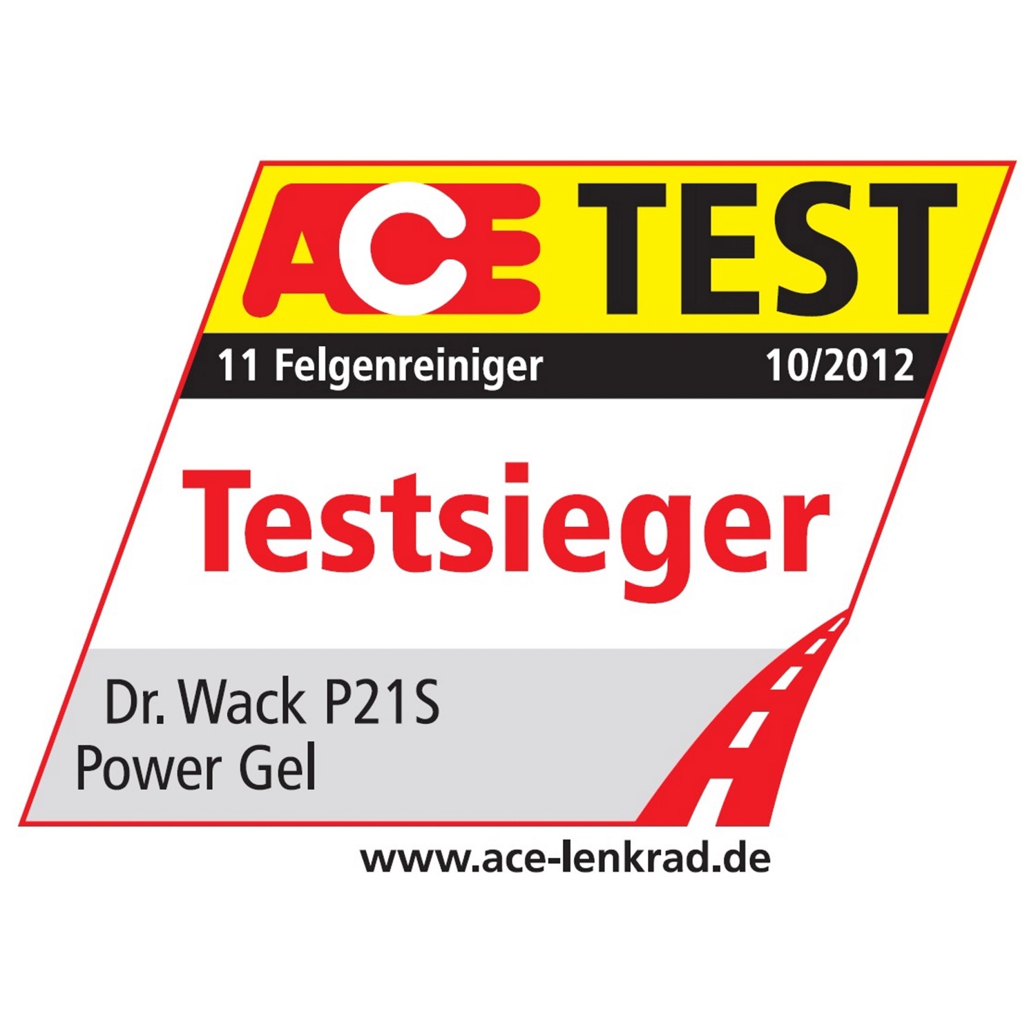 Siegel: Dr. Wack P21S Felgen-Reiniger Power Gel, Testsieger. Autopflege für glänzende Felgen.