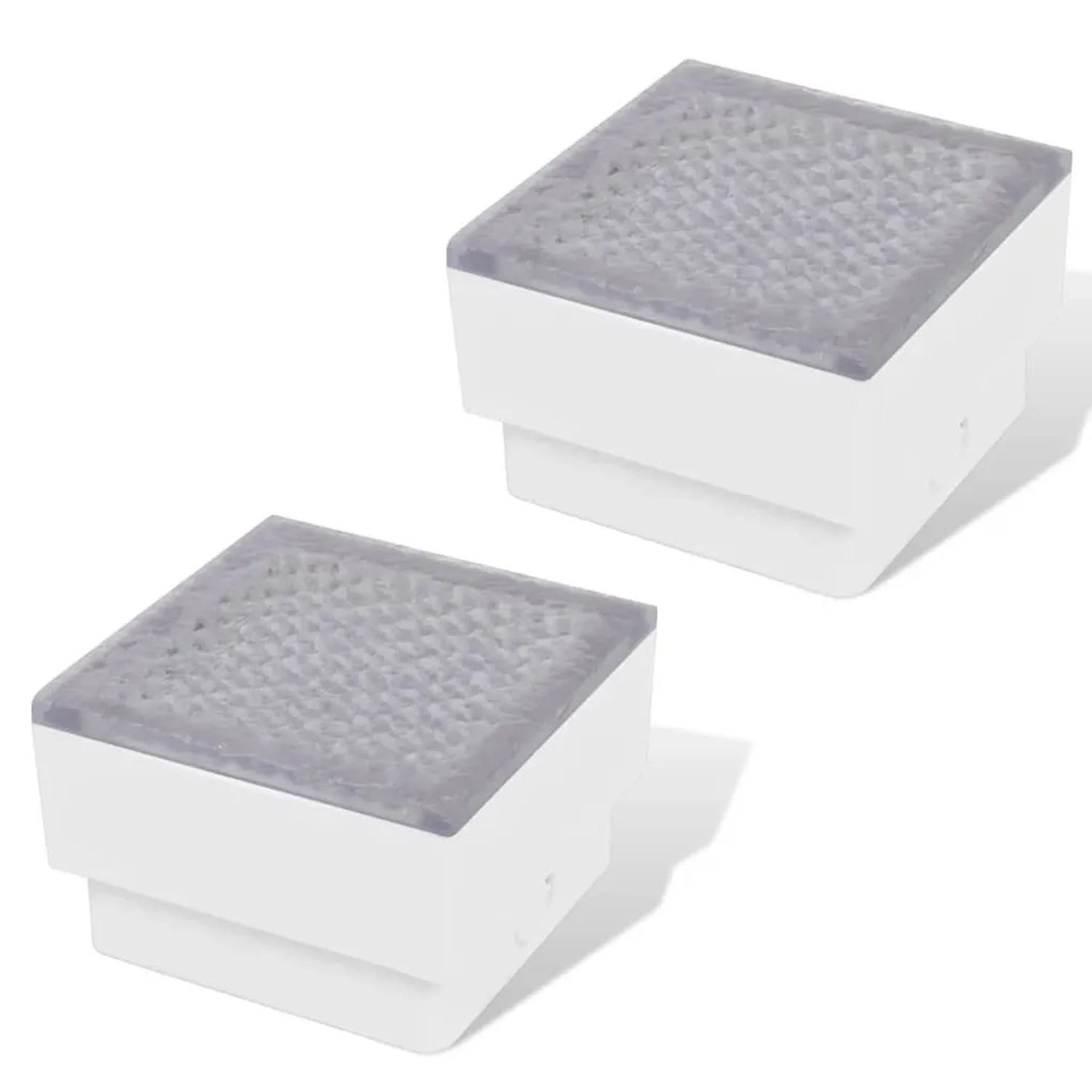 vidaXL 2 x LED Boden-Einbauleuchte 100 x 100 x 68 mm 41715