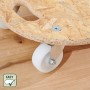 Wagner Transporthilfe mit OSB-Platte, Ø 380 mm, 250 kg Tragkraft und weißen Rollen.