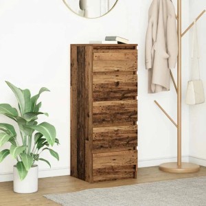 vidaXL Sideboard mit Schubladen Altholz-Optik 37,5x35x99 cm 861767