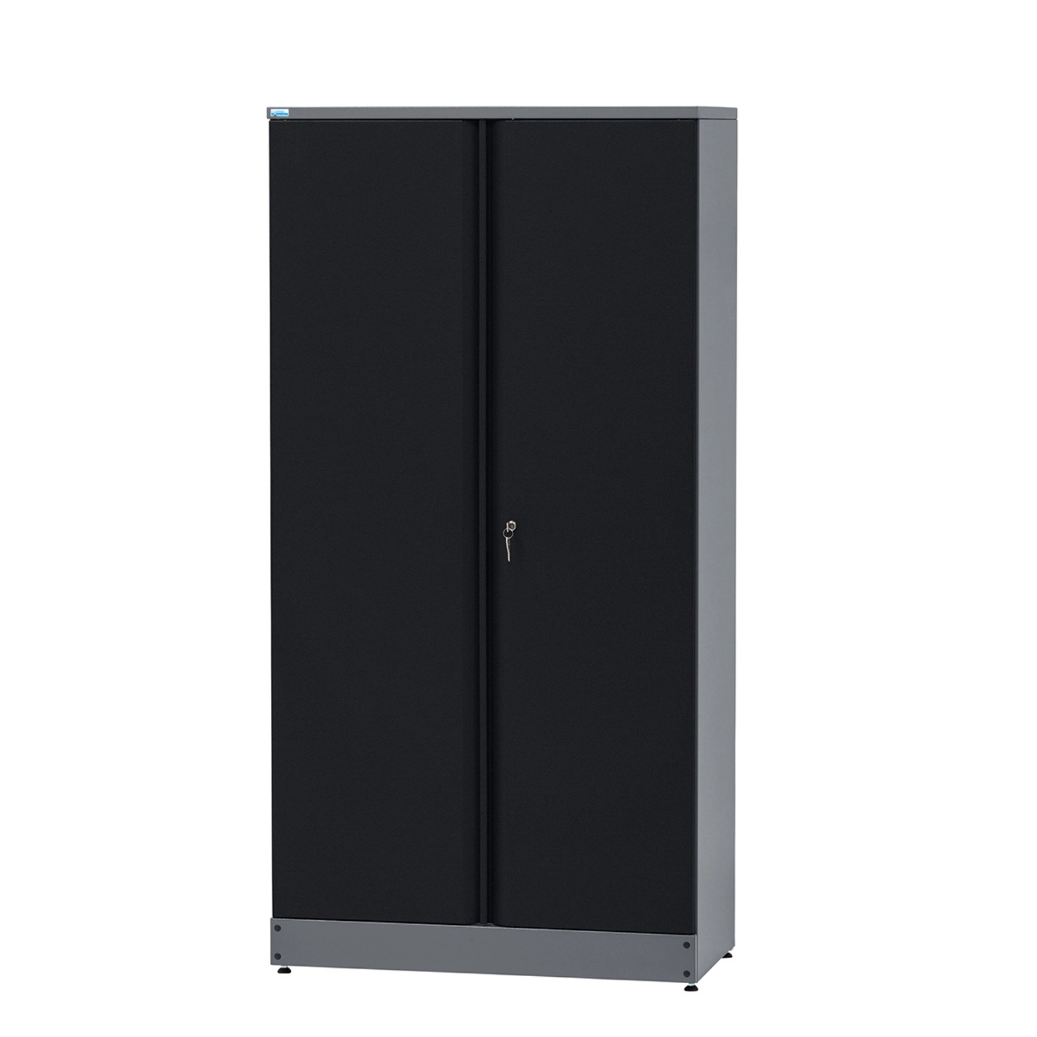 Küpper Materialschrank mit 2 Türen 10 Schubladen 180 cm Schwarz günstig online kaufen