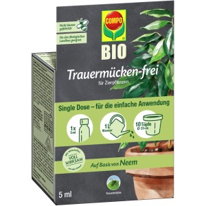 Compo Trauermücken-frei 5ml: Bio Insektizid zur Bekämpfung von Trauermücken an Zierpflanzen.