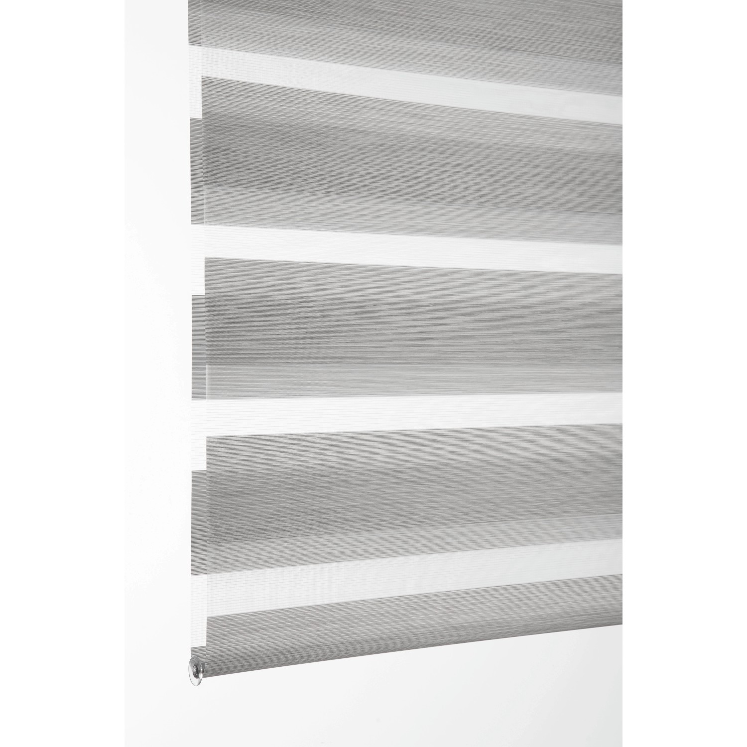 Schöner Wohnen Doppelrollo Tilda, anthrazit, 45x150cm, Strukturstoff für variable Lichtdosierung.