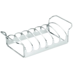Rösle Braten- und Rippchenhalter Klein aus Edelstahl, Grillutensil für Rippchen und Braten.