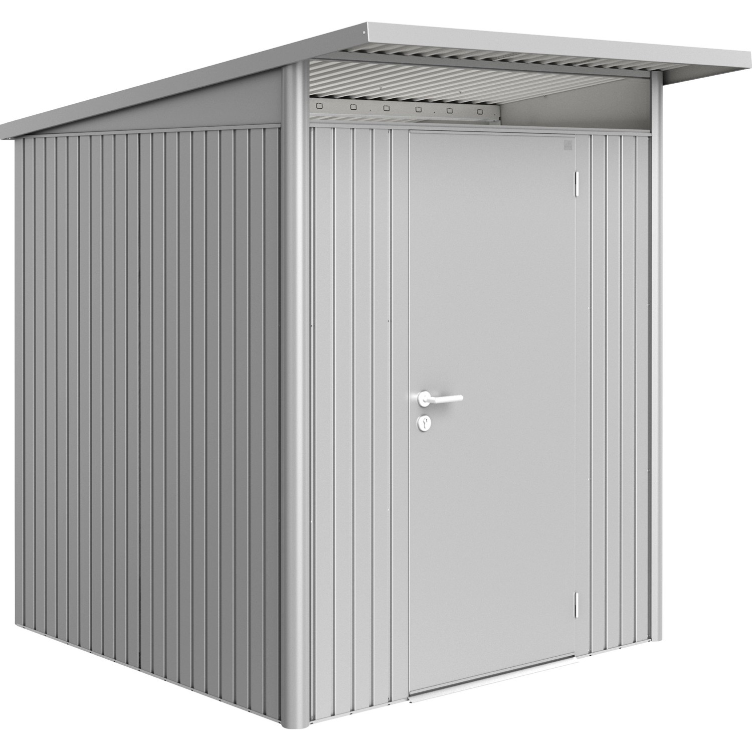 Biohort Metall-Gerätehaus AvantGarde Gr. A1 silber-metallic Standardtür günstig online kaufen