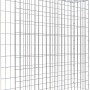 Gabiona Anbaukorb Typ 4, 100x100x20cm, Maschenweite 5x10cm, aus galvanbeschichtetem Draht.