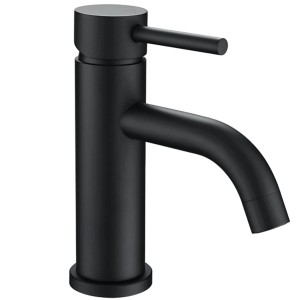 AICA Wasserhahn Schwarz Bad Niedriger Waschtischarmatur Waschbecken Armaturen 304 Edelstahl Einhebelmischer Mischbatterie