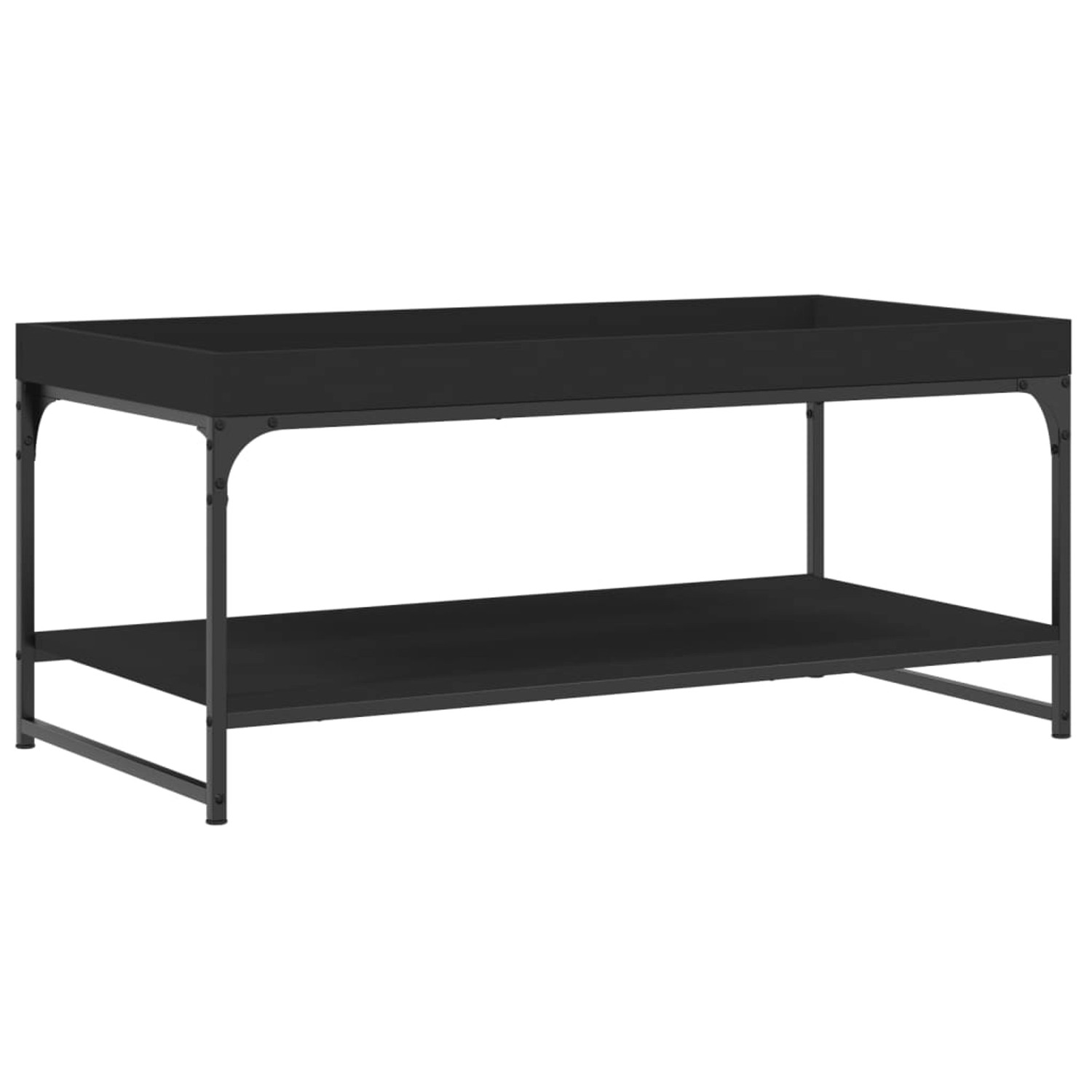 vidaXL Couchtisch Schwarz 100x49x45 cm Holzwerkstoff günstig online kaufen