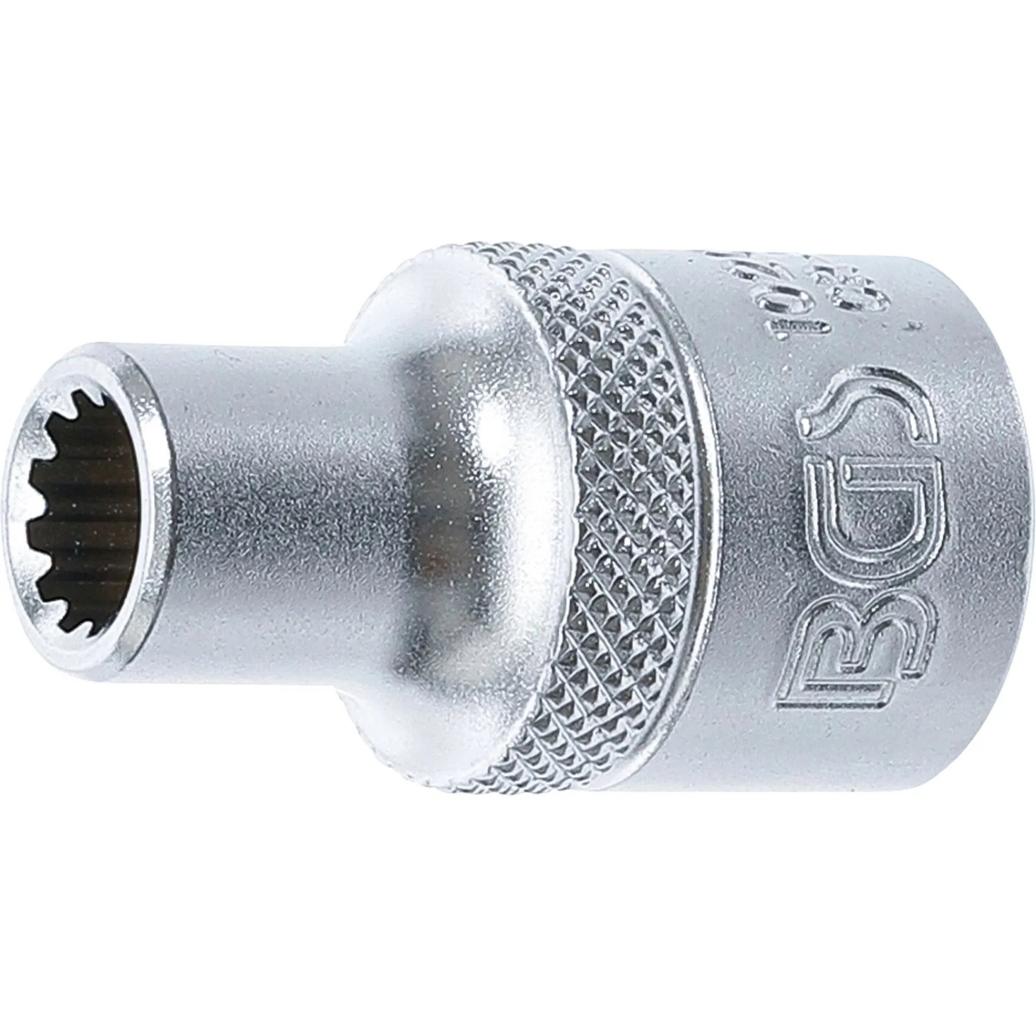 BGS Steckschlüssel Einsatz Gear Lock Antrieb Innenvierkant 12 5 Mm  1 2 Zoll  SW 8 Mm 10208
