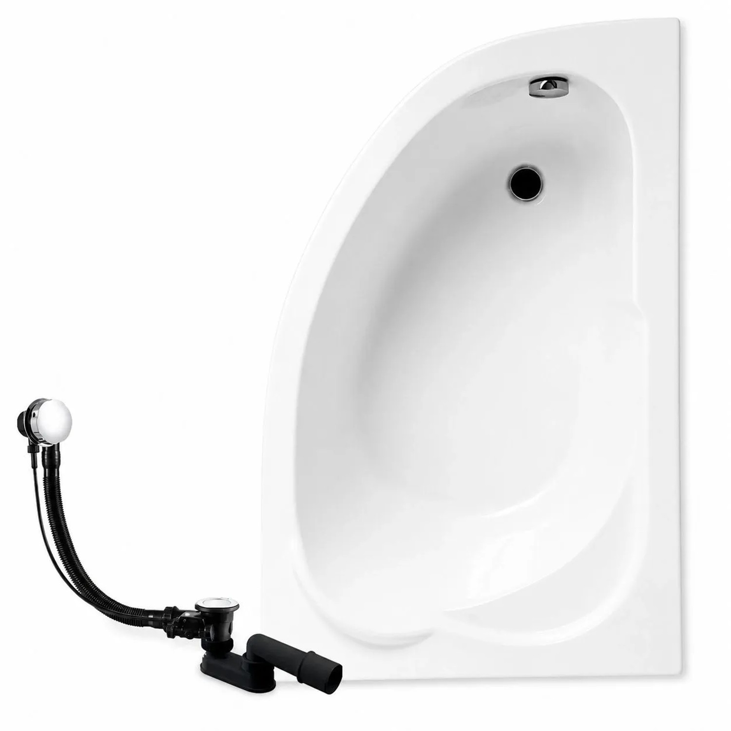 KOLMAN Badewanne Eckwanne 130 x 85 Cm Rechts Inkl. Ablauf Und Füße