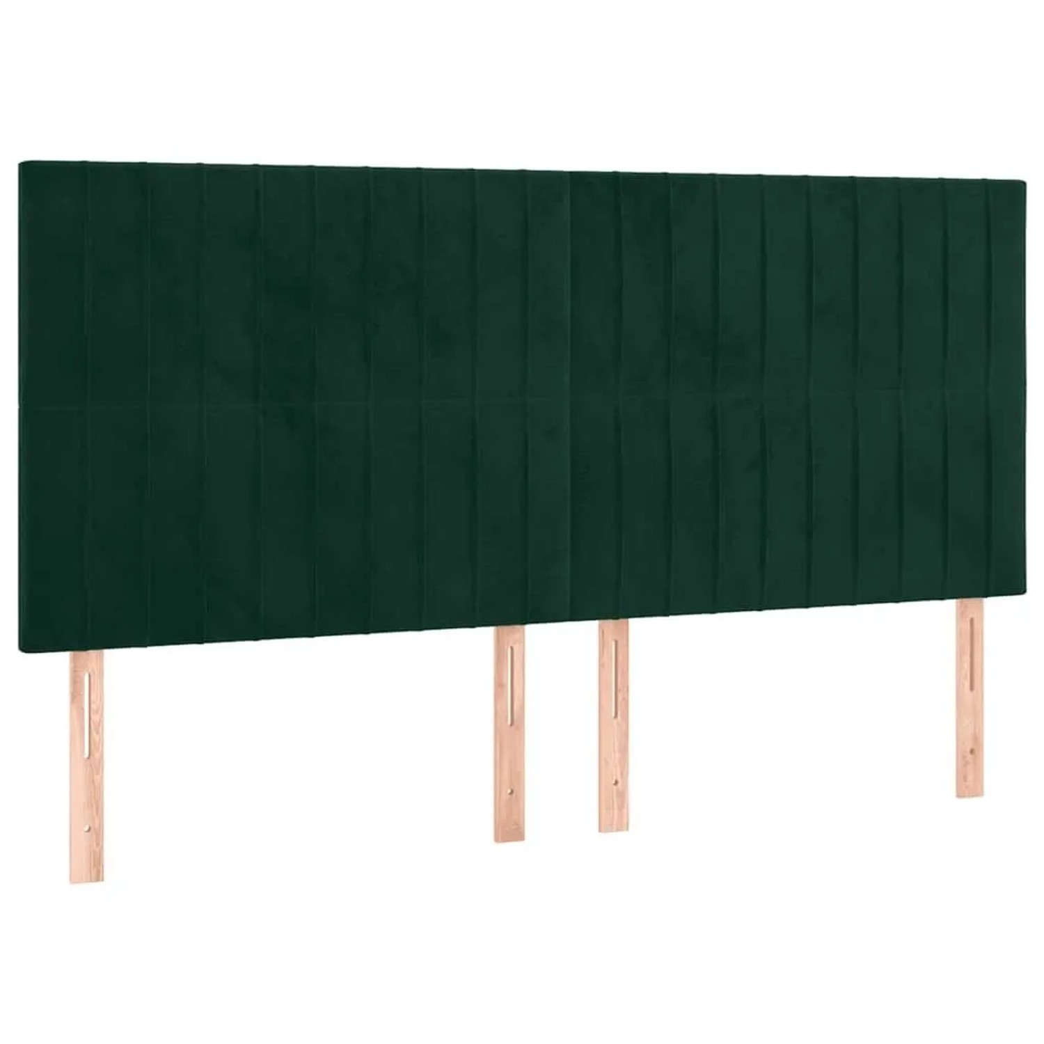 vidaXL Kopfteil Dunkelgrün 180x5x118/128 cm Samt 3116633