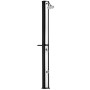 Tectake Solardusche Ofanto, 35 Liter, mit Ablage, schwarz/silber. Outdoor Dusche ohne Stromanschluss.