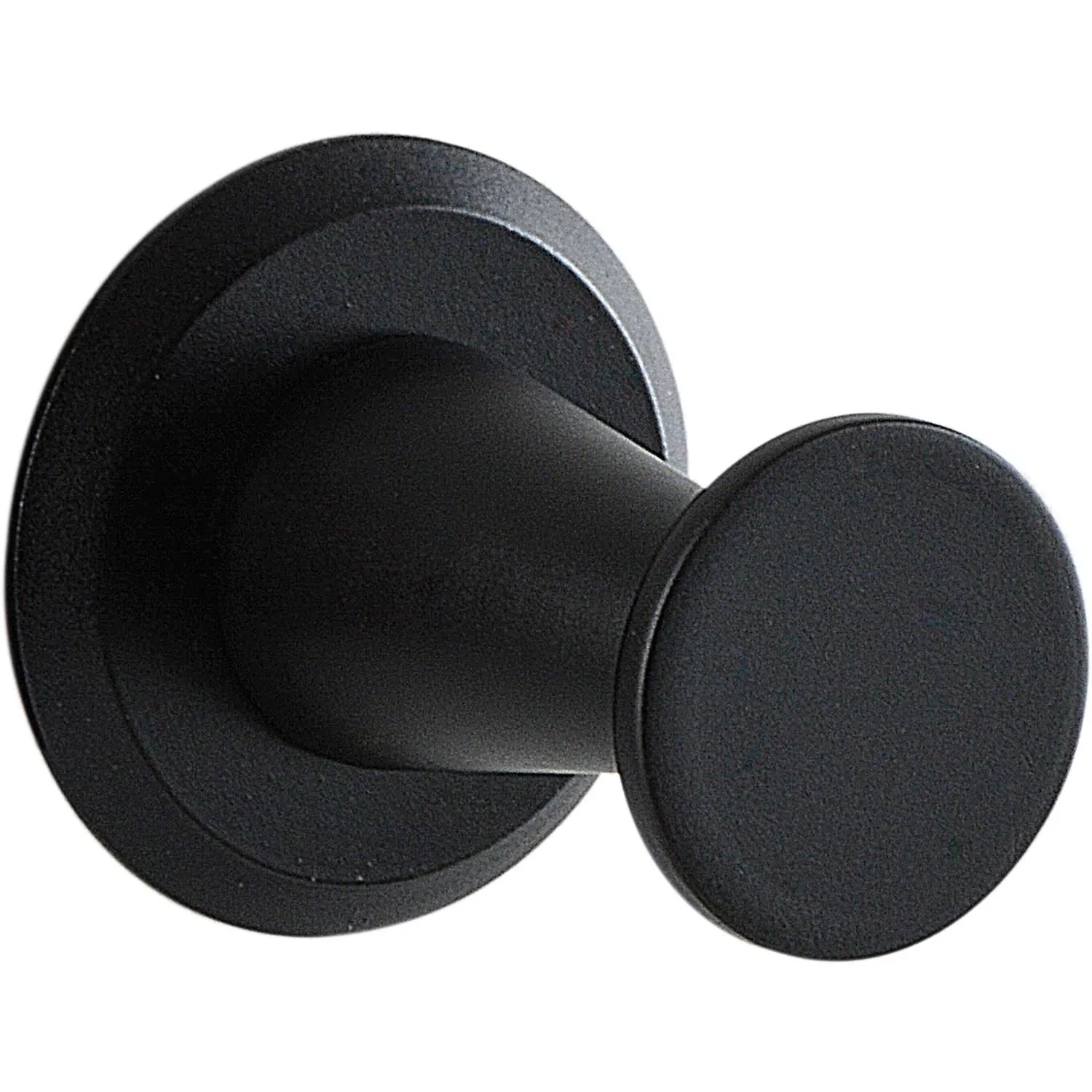 Simausrom Mantelhaken Medellot Platte Ø 30 mm Tiefe 33 mm Alu Schwarz