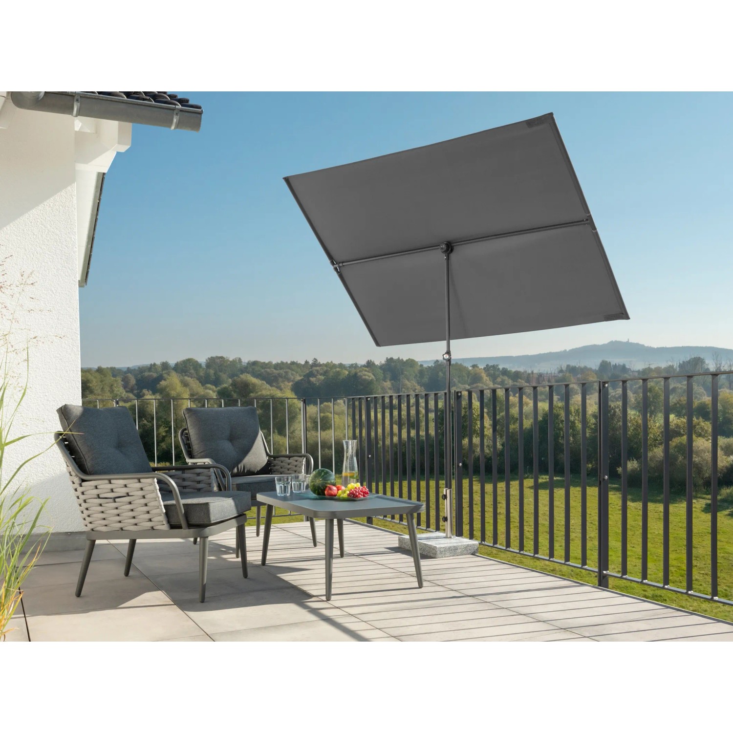 Schneider Schirme Sonnenschirm für Balkon Avellino rechteckig 130 x 180 cm kaufen bei OBI
