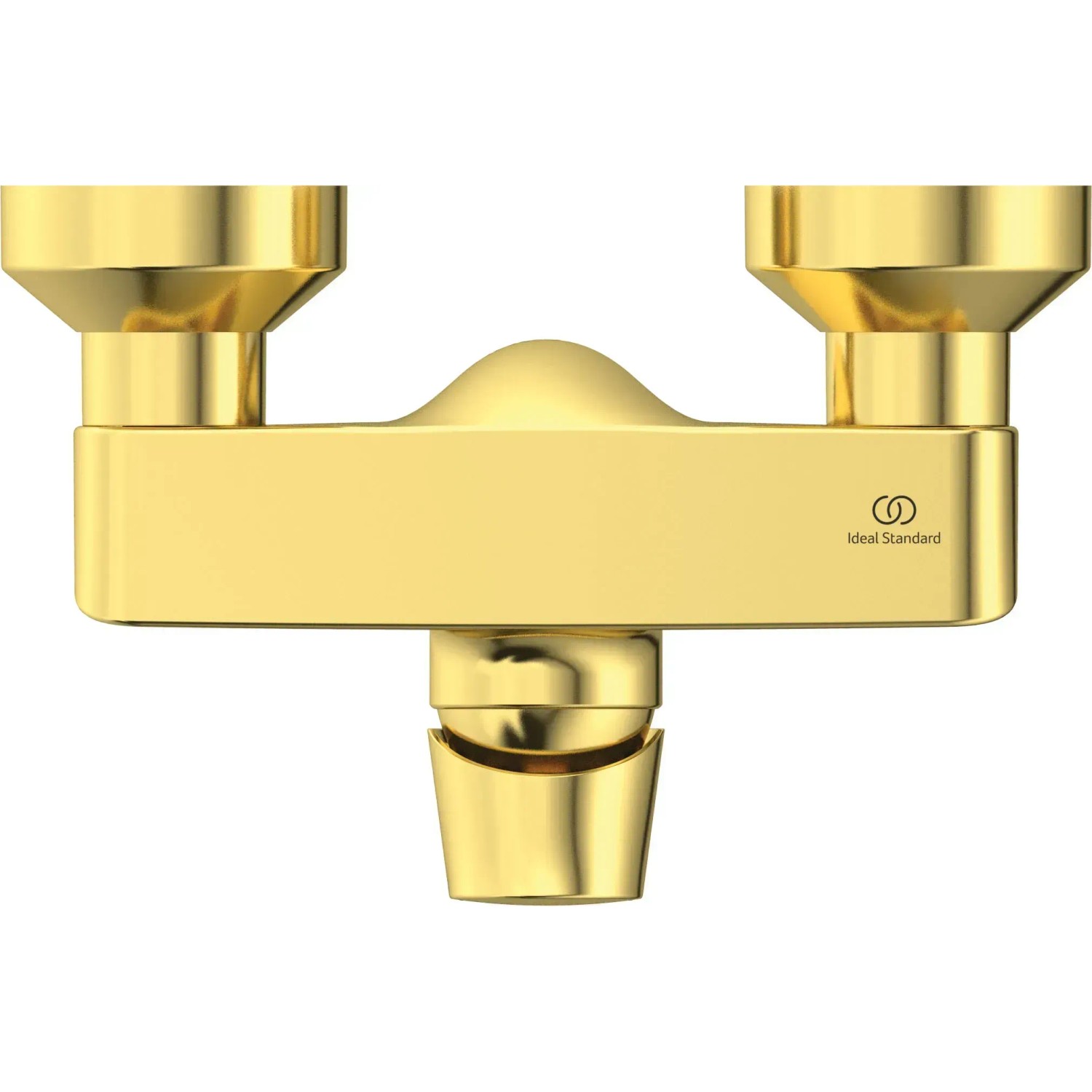Ideal Standard Connect Air Brausearmatur Aufputz in gebürstetem Gold.