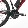 Detailaufnahme: Fischer E-Bike Mountainbike EM 1726.1 mit Shimano-Schaltung und Akku.