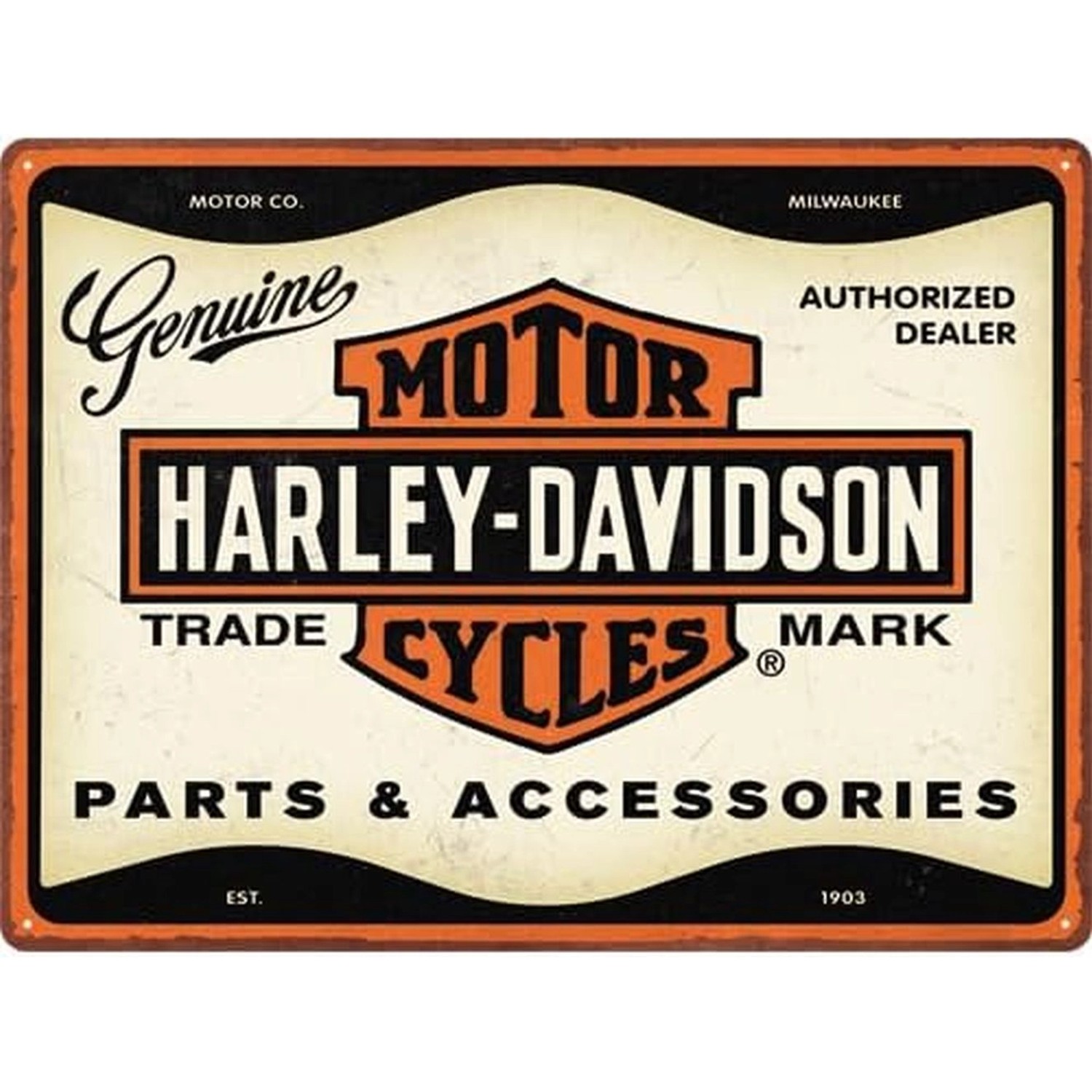 Nostalgic-Art Blechschild 30 x 40 cm - Harley-Davidson - Parts & Accessoire günstig online kaufen