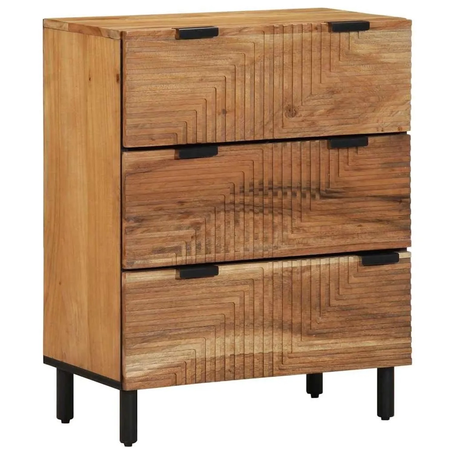 vidaXL Sideboard 60x33x75 cm Massivholz Akazie 4017759