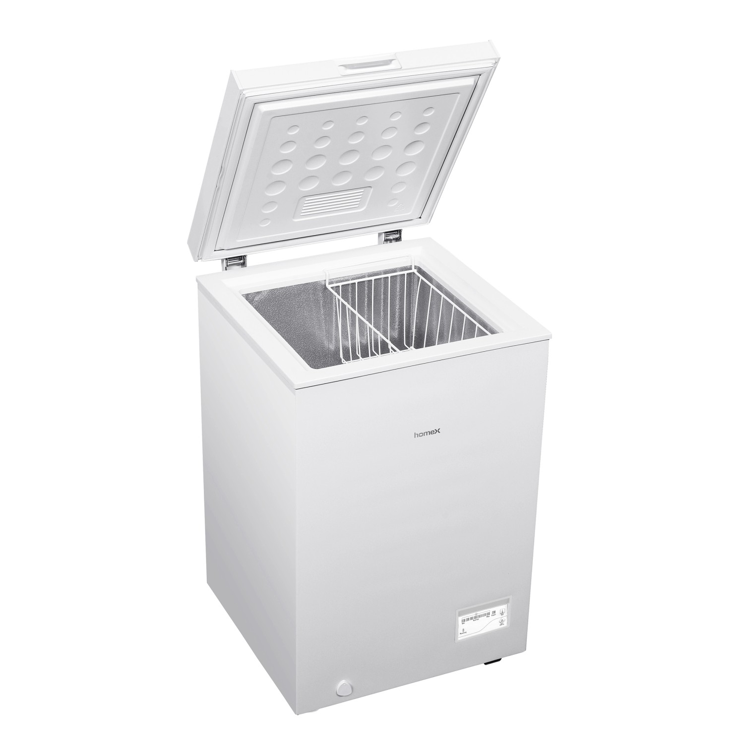homeX Gefriertruhe 98L Tiefkühltruhe Gefrieren 4 Sterne Ablagekorb FT1020-W