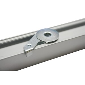 Gardinia Deckenträger für Luna Vorhangschiene, 2er-Pack, zur Deckenmontage.