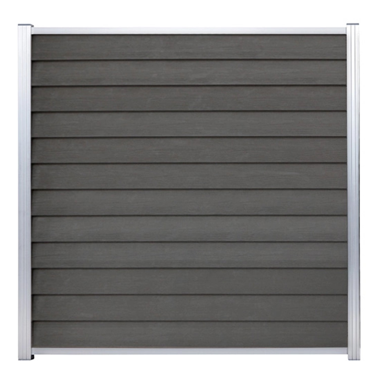 GartenLand WPC Zaun Set Schwedenprofil ca. 180 x 180 cm Sichtschutz Steckza günstig online kaufen