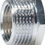 Verchromtes Gewinde-Reduzierstück aus Messing, 14,9 mm auf 26,4 mm, für Heizung und Trinkwasser.