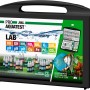 JBL ProAquaTest Lab Wassertestkoffer für Süßwasser-Aquarien, mit Tests und Zubehör im schwarzen Koffer.