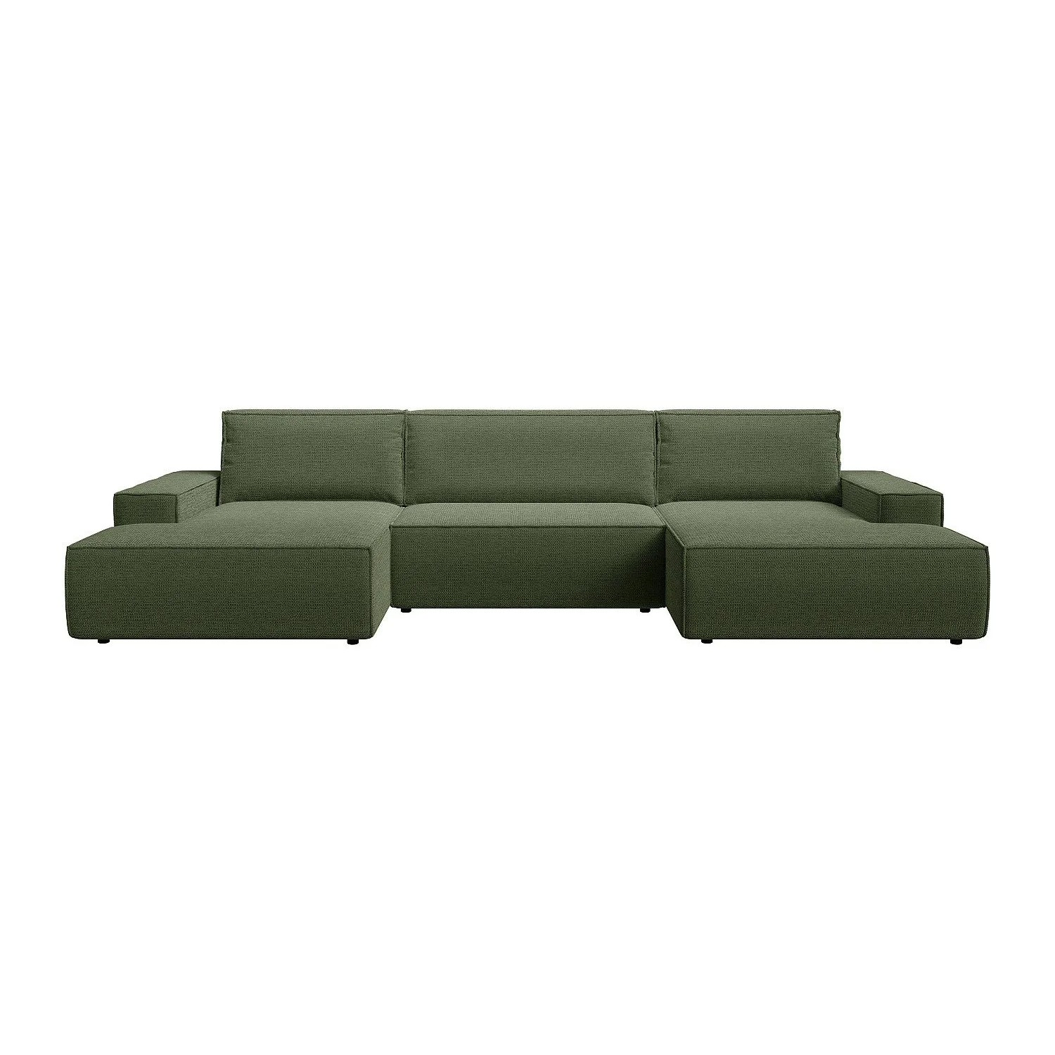 Vente-unique Schlafsofa Amelia Grün 358 cm