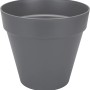 Anthrazitfarbener Elho Blumentopf Loft Urban, Ø 70 cm, aus Kunststoff.