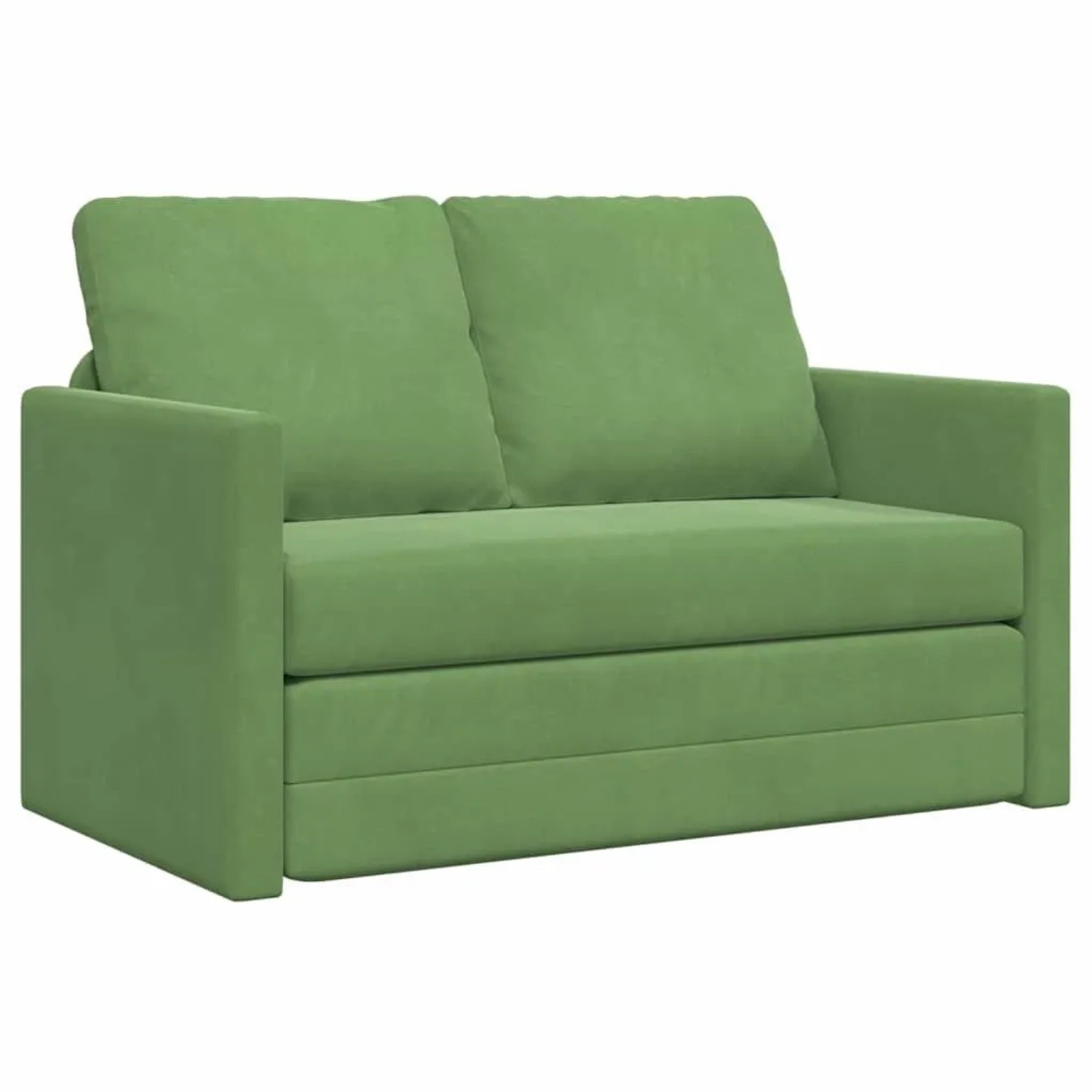 vidaXL Schlafsofa Hellgrün 204 x 122 x 60 cm Samt 42007951 günstig online kaufen