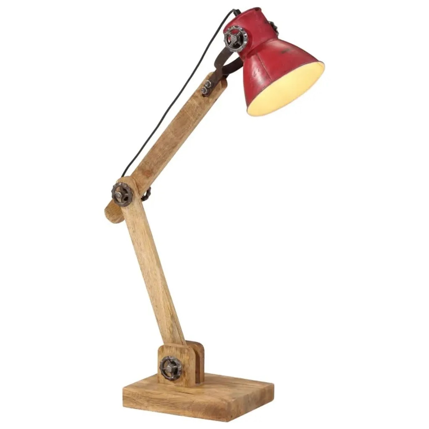 vidaXL Schreibtischlampe 25 W Rot 23x18x96 cm E27 371841