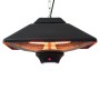 Outsunny Terrassenstrahler mit LED, 2000W, zur Deckenmontage. Heizstrahler in Schwarz.