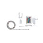 Paulmann SimpLED Strip 1,5m RGB Set mit Fernbedienung, Netzteil und LED Band aufgerollt.