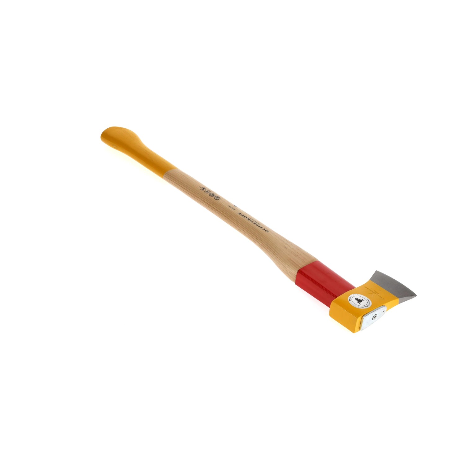 Ochsenkopf Axt OX 648 H-1257 Spalt-Fix® mit Hickory-Holzstiel, 2.150 g Gesamtgewicht.