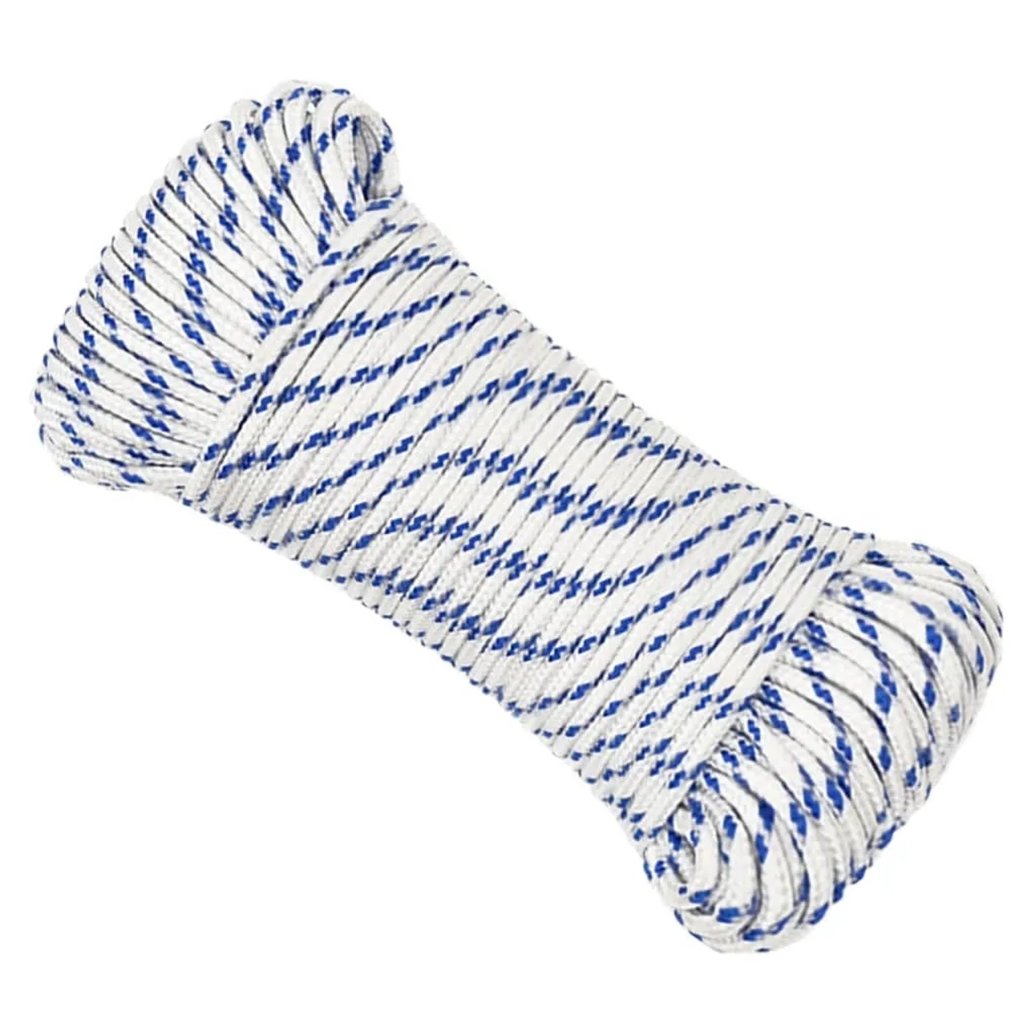 vidaXL Bootsseil Weiß 3 mm 50 m Polypropylen 152270