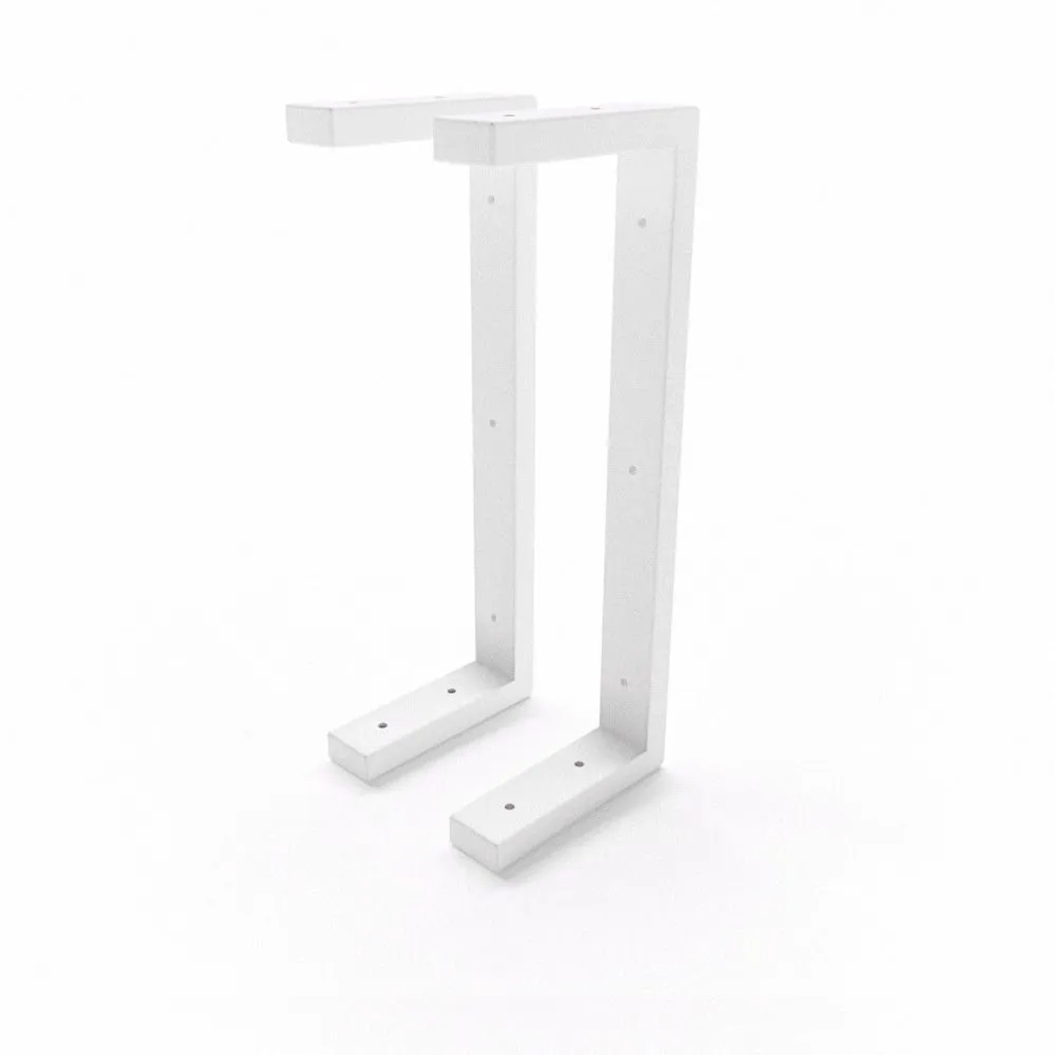 HEVVA Waschtischhalterung LAHN 15 cm Tief 2er Set Weiß